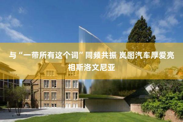 与“一带所有这个词”同频共振 岚图汽车厚爱亮相斯洛文尼亚